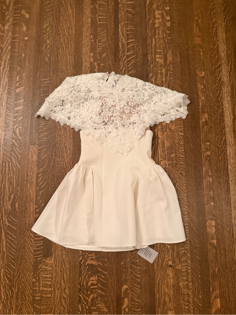 NWT Helsa Mademoiselle Mini Dress in Ivory - Picture 3 of 7